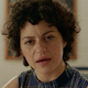 This is the face of someone who isn’t a great liar. (Screenshot: Search Party)